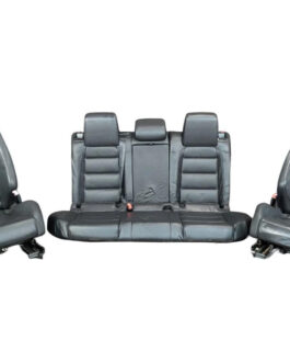 Seat Set – Front & Rear Black Leather – 2013 Golf R