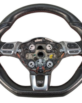 Steering Wheel – Flat Bottom Perforated w/ Red Stitching – 2013 Jetta GLI